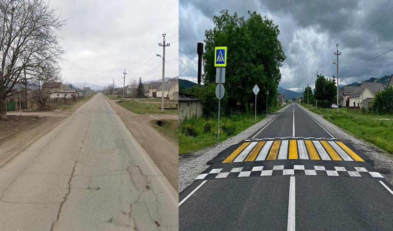 Отремонтирована автодорога, ведущая к поселку Звездному 