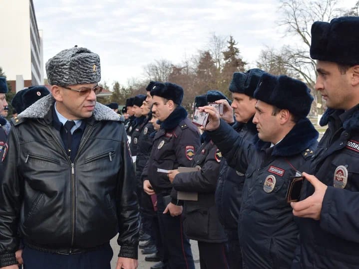 В городе Прохладном состоялся гарнизонный смотр личного состава МО  МВД России «Прохладненский»