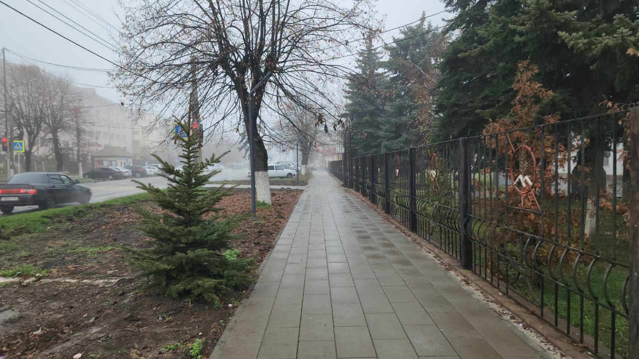 В Баксане благоустроили пешеходную зону на улице Ленина