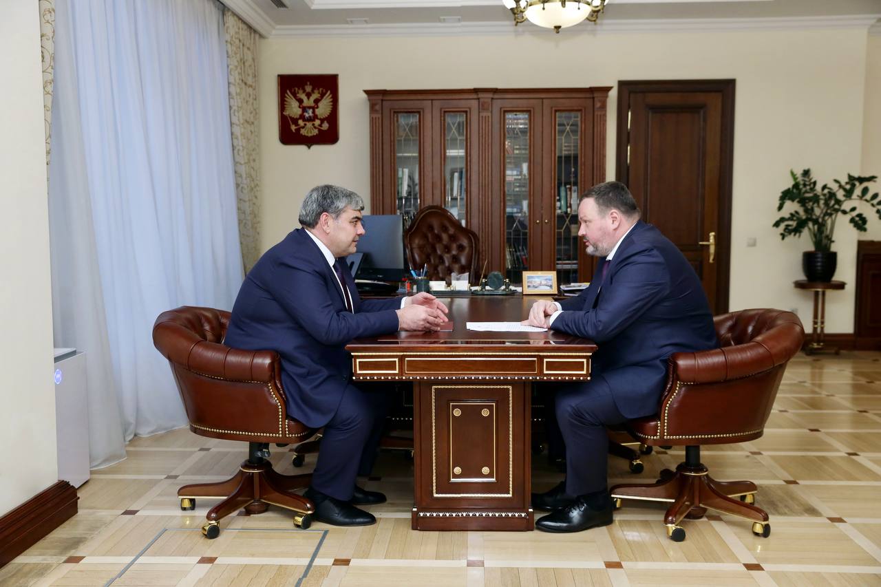 Рабочая встреча Главы КБР Казбека Кокова и Министра труда и социальной защиты РФ Антона Котякова