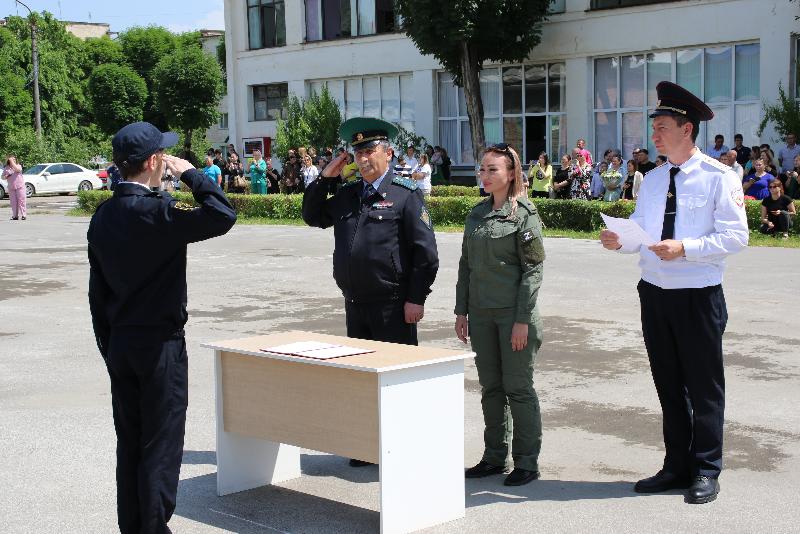 Студентов поздравили с посвящением в кадеты ﻿