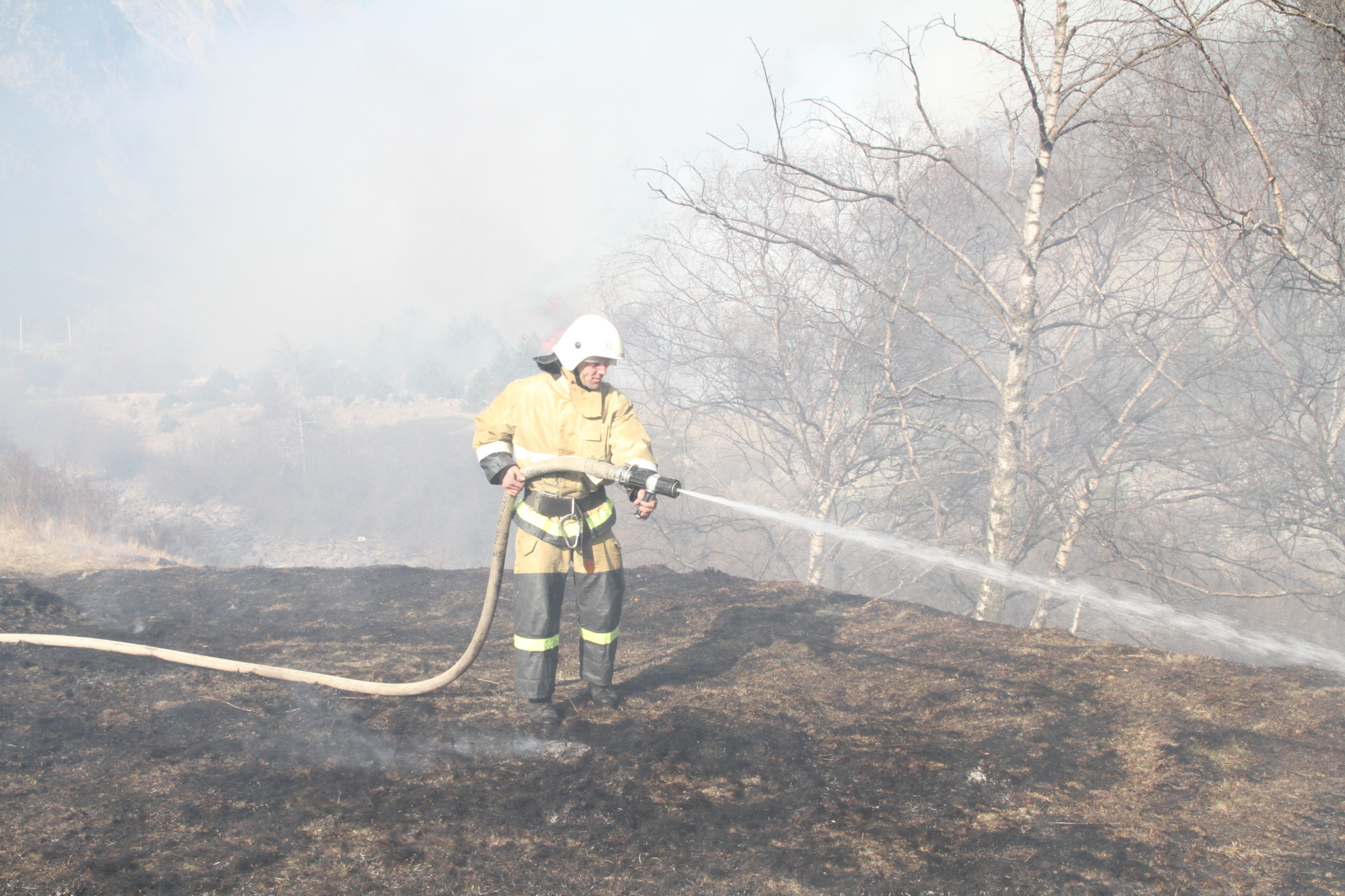 МЧС напоминает о запрете на сжигание сухой травы
