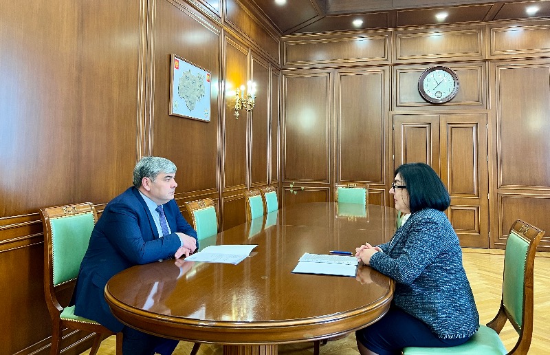 Встреча с председателем Контрольно-счетной палаты КБР Диной Кясовой
