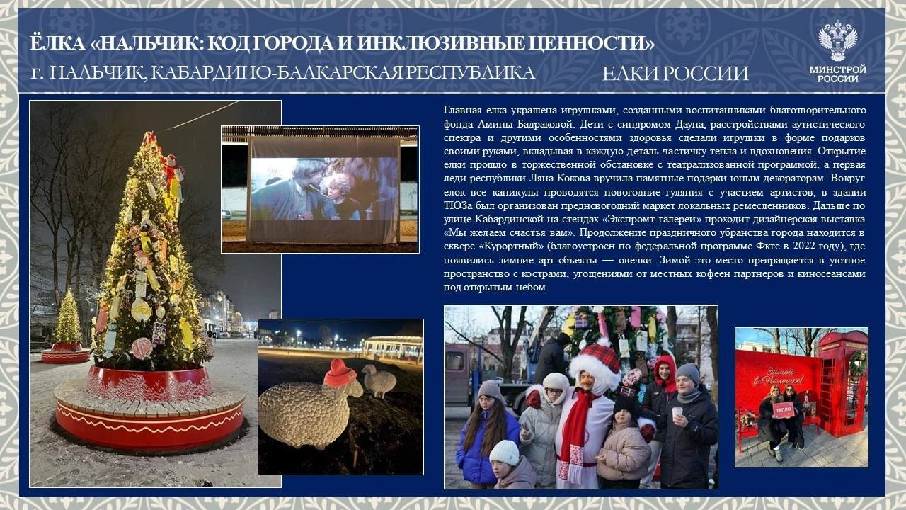 Новогодние елки из Нальчика - в финале всероссийского конкурса