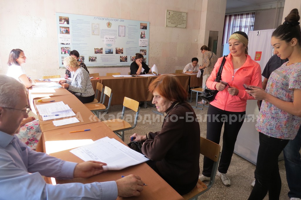 В Нальчике на выборах отмечается высокая явка избирателей