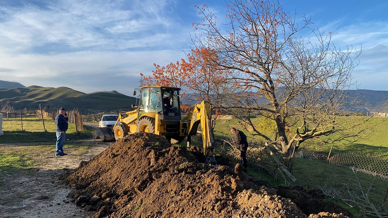 В Жанхотеко строят новую водопроводную сеть