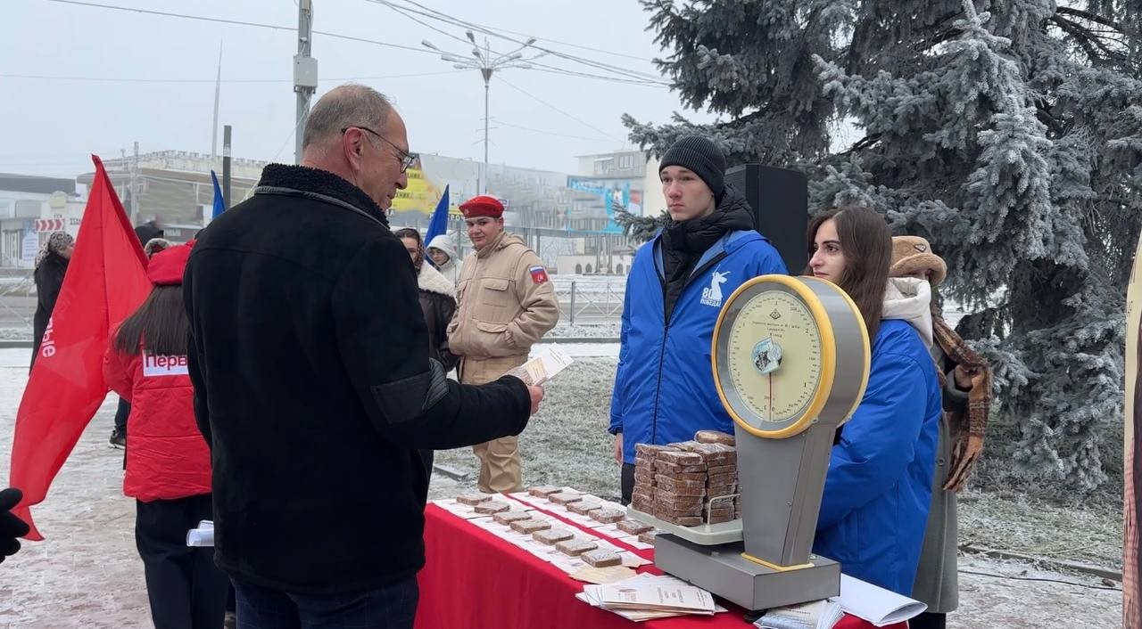 В Баксане прошла Всероссийская акция «Блокадный хлеб»