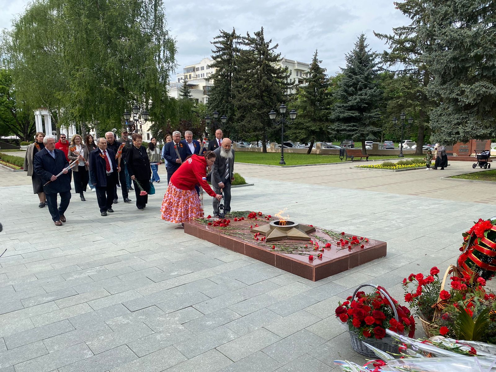 Представители «Народного фронта» доставили Вечный огонь в город-герой Нальчик