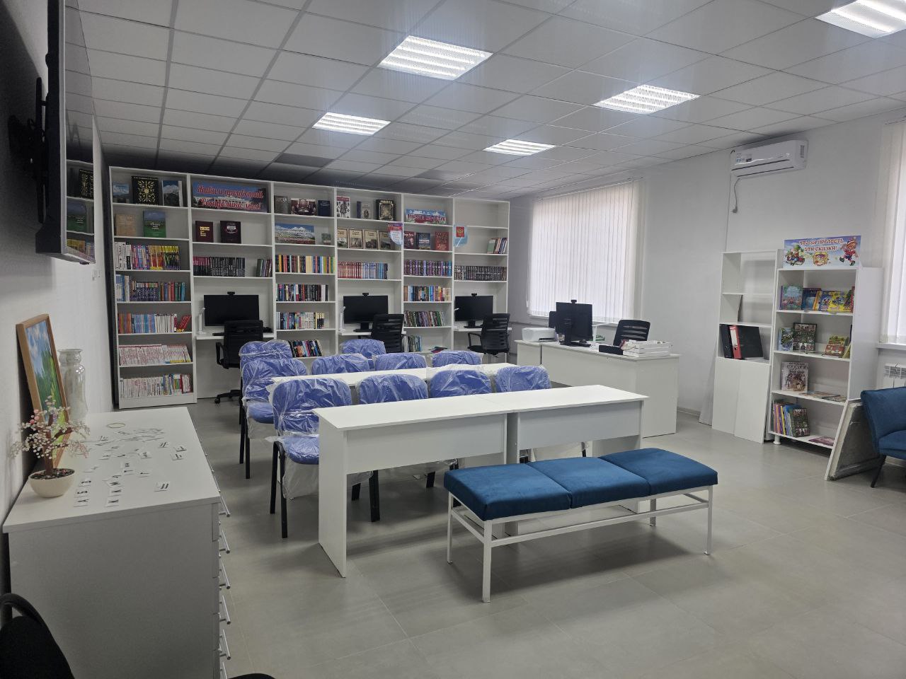 В Баксаненке завершается ремонт сельской библиотеки