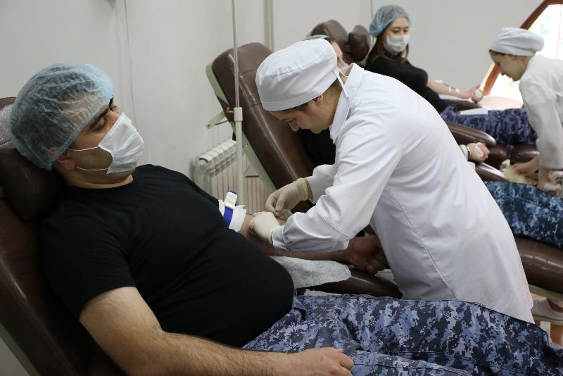 Росгвардейцы КБР участвуют в донорской  акции «От сердца к сердцу» 