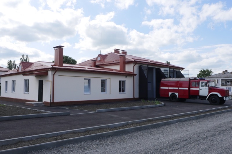 В Ново-Хамидие открыли здание новой пожарной части
