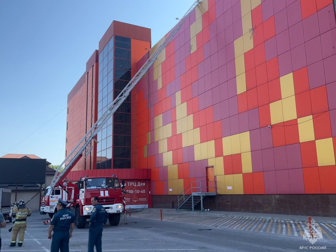 Пожар в вентиляционной системе ТРЦ «Дея»