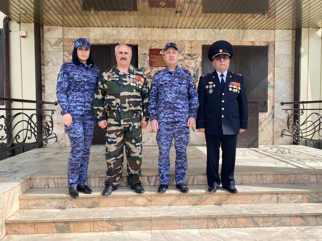 В КБР ветераны Росгвардии встретились с сотрудниками ведомства