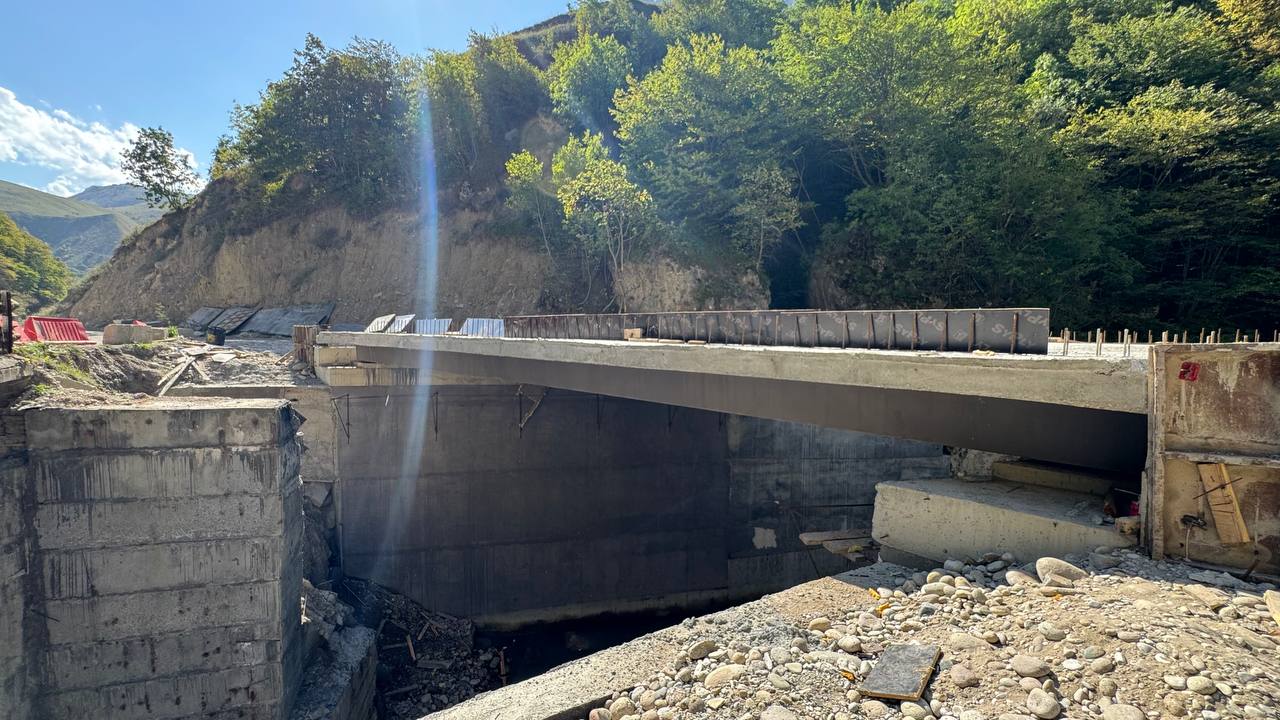 В КБР продолжается масштабная реконструкция мостов на автодороге «Чегем-2 — Булунгу»