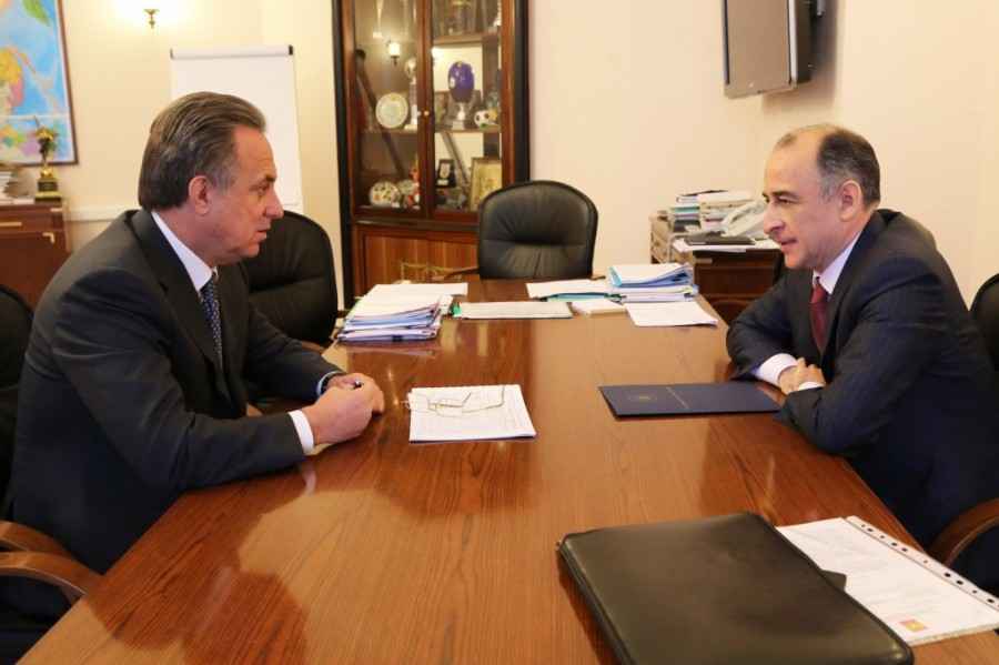 Глава КБР встретился с министром спорта Российской Федерации