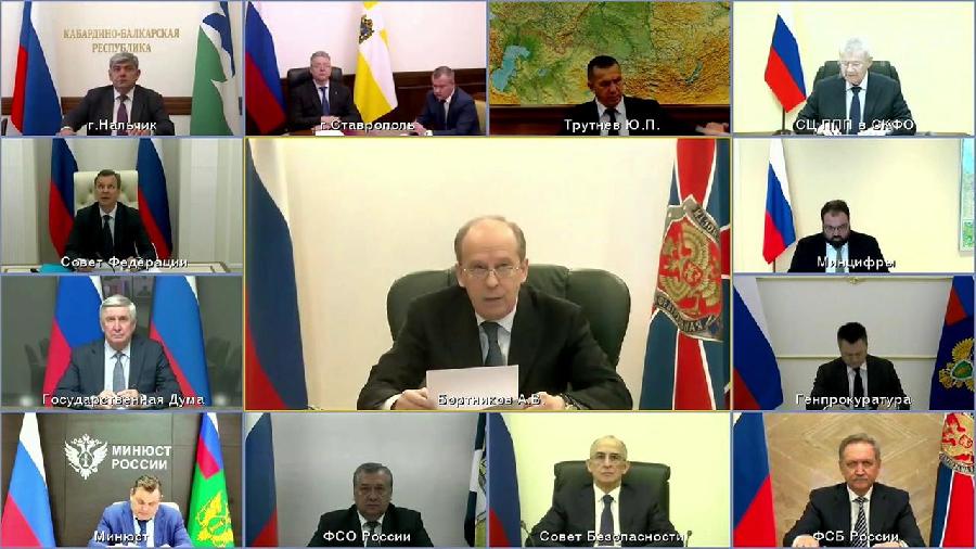 Глава КБР Казбек Коков принял участие в заседании Национального антитеррористического комитета