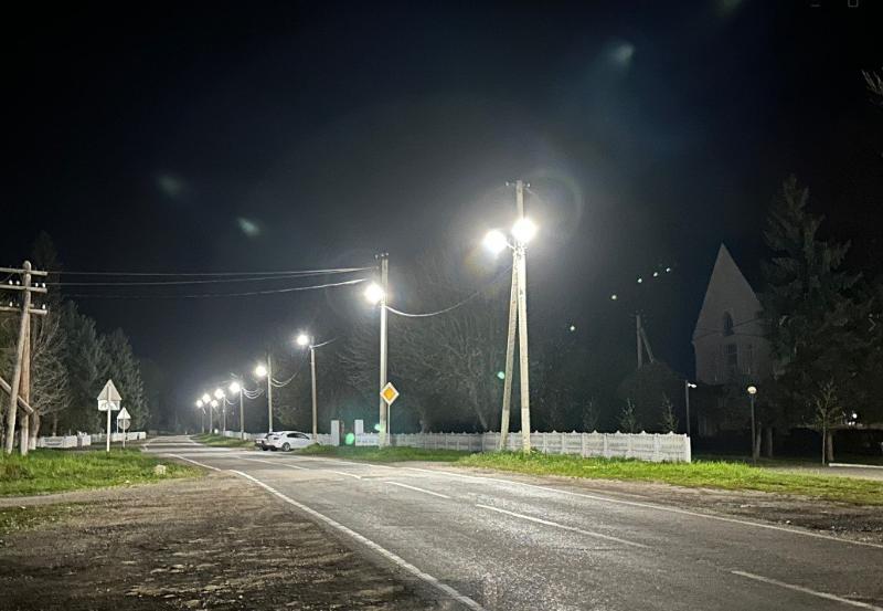 В Баксанском районе обновляют уличное освещение