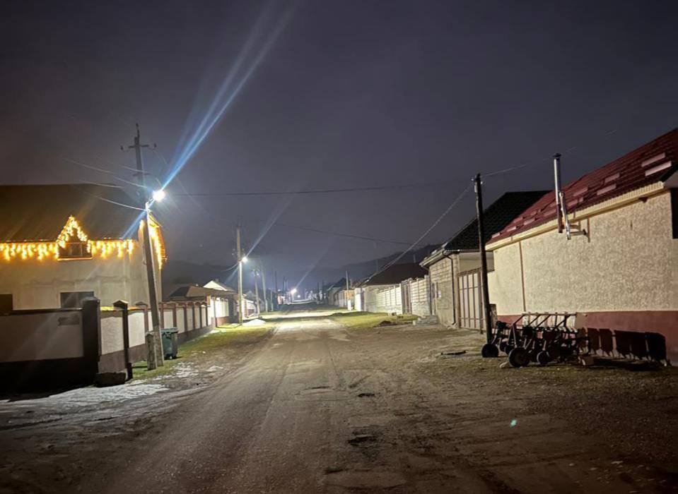 В Жемтале установили уличное освещение