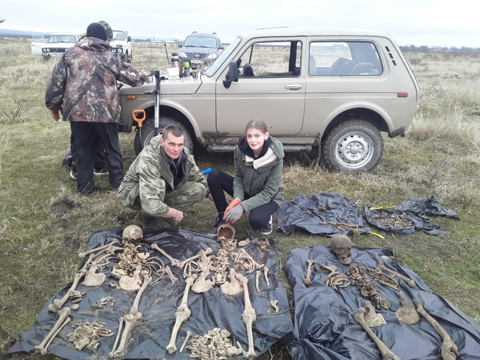 На окраине Верхнего Курпа обнаружены останки красноармейцев