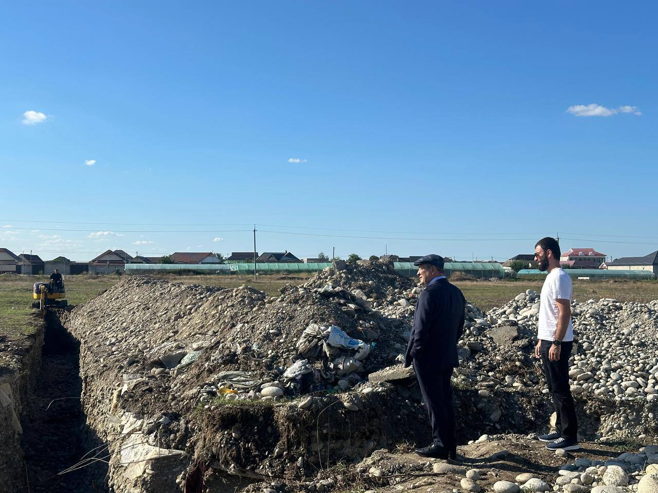 В Кахуне идет строительство сетей водоснабжения