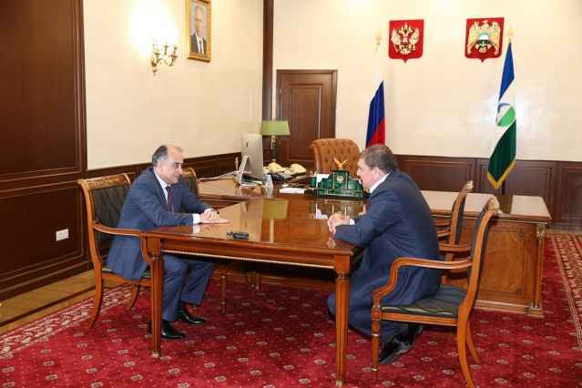 Юрий Коков встретился в Нальчике с губернатором Орловской области 