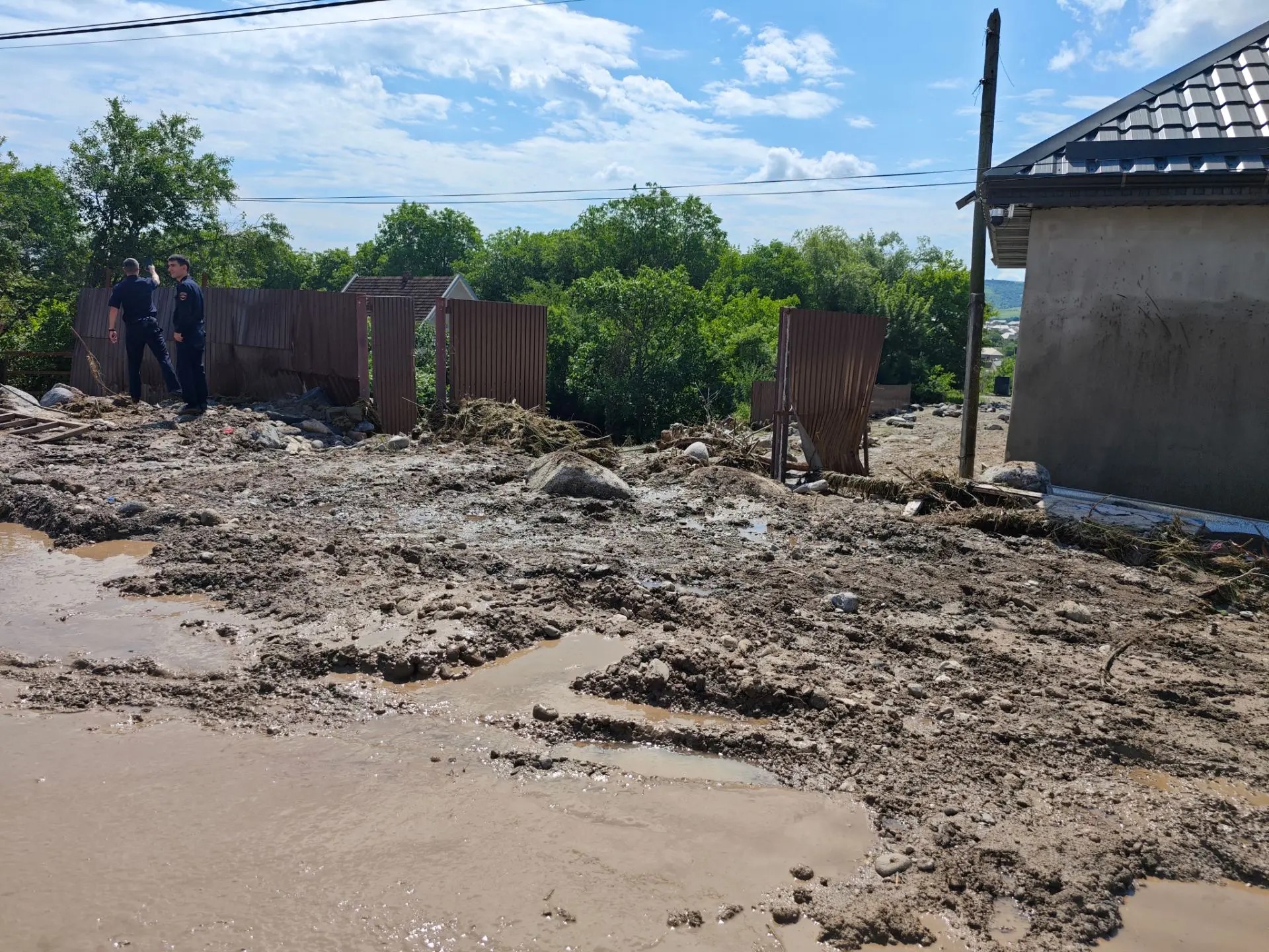 В Атажукино сошел селевой поток