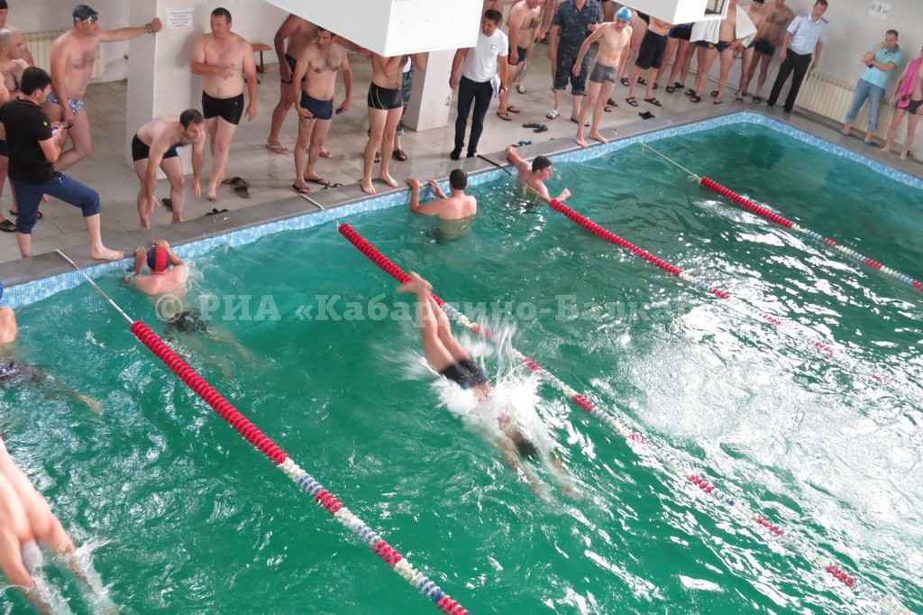 В жару «Динамо» провело соревнования по плаванию