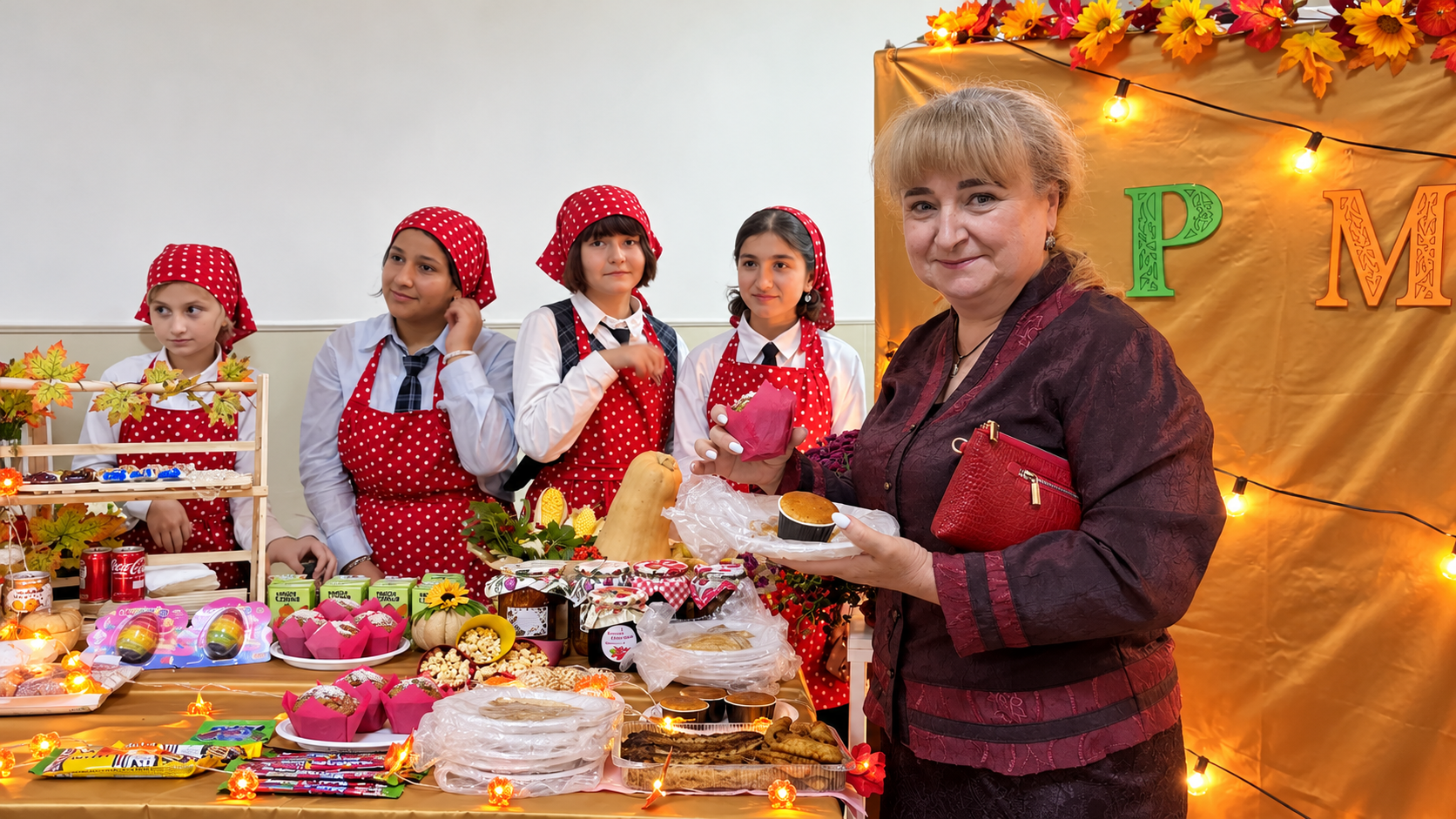 В нальчикской школе провели благотворительную ярмарку в поддержку участников СВО