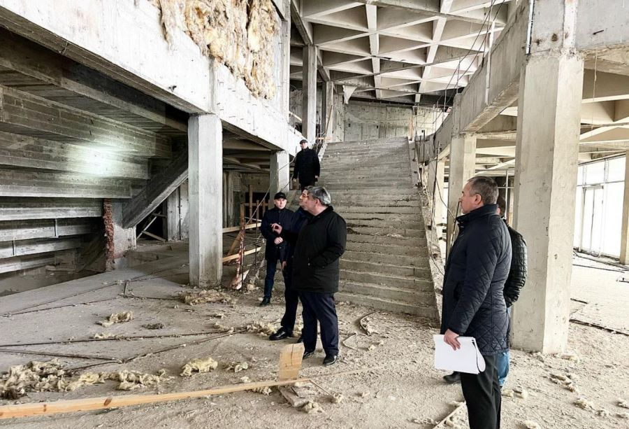 Казбек Коков осмотрел стройплощадку будущего Дворца творческой молодежи