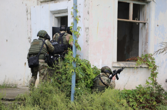 Сотрудники Росгвардии приняли участие в тактико-специальном учении     