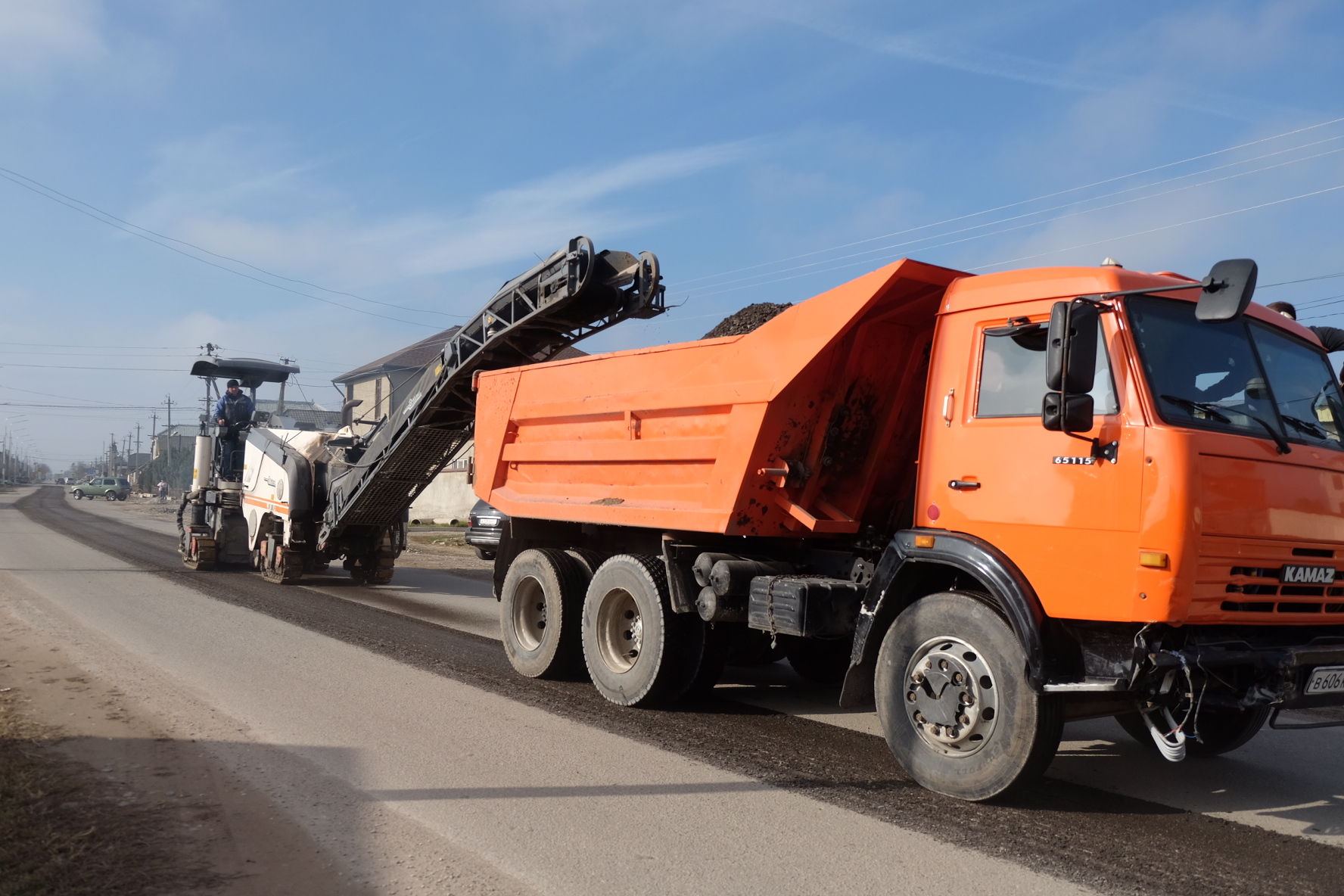 В Чегеме идет ремонт улицы Ленина