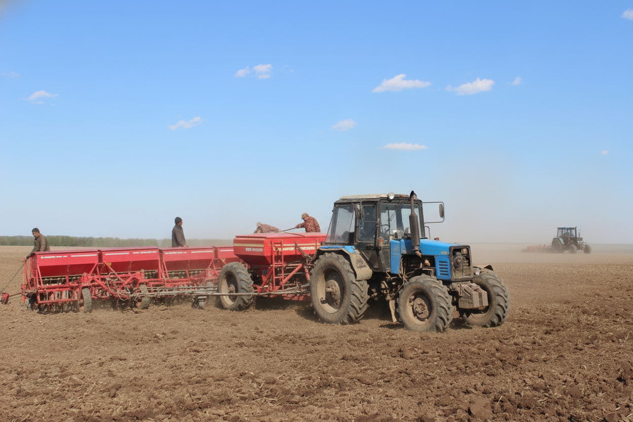 В республике идёт осенний сев озимых культур