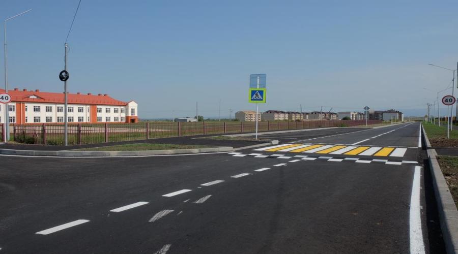 В Чегеме к новой школе проложили новую дорогу