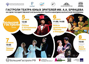 Театр юных зрителей Санкт-Петербурга выступит с гастролями в Нальчике