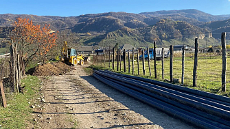 В Жанхотеко строят новый водопровод