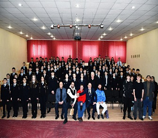 Кадеты встретились с олимпийскими чемпионами